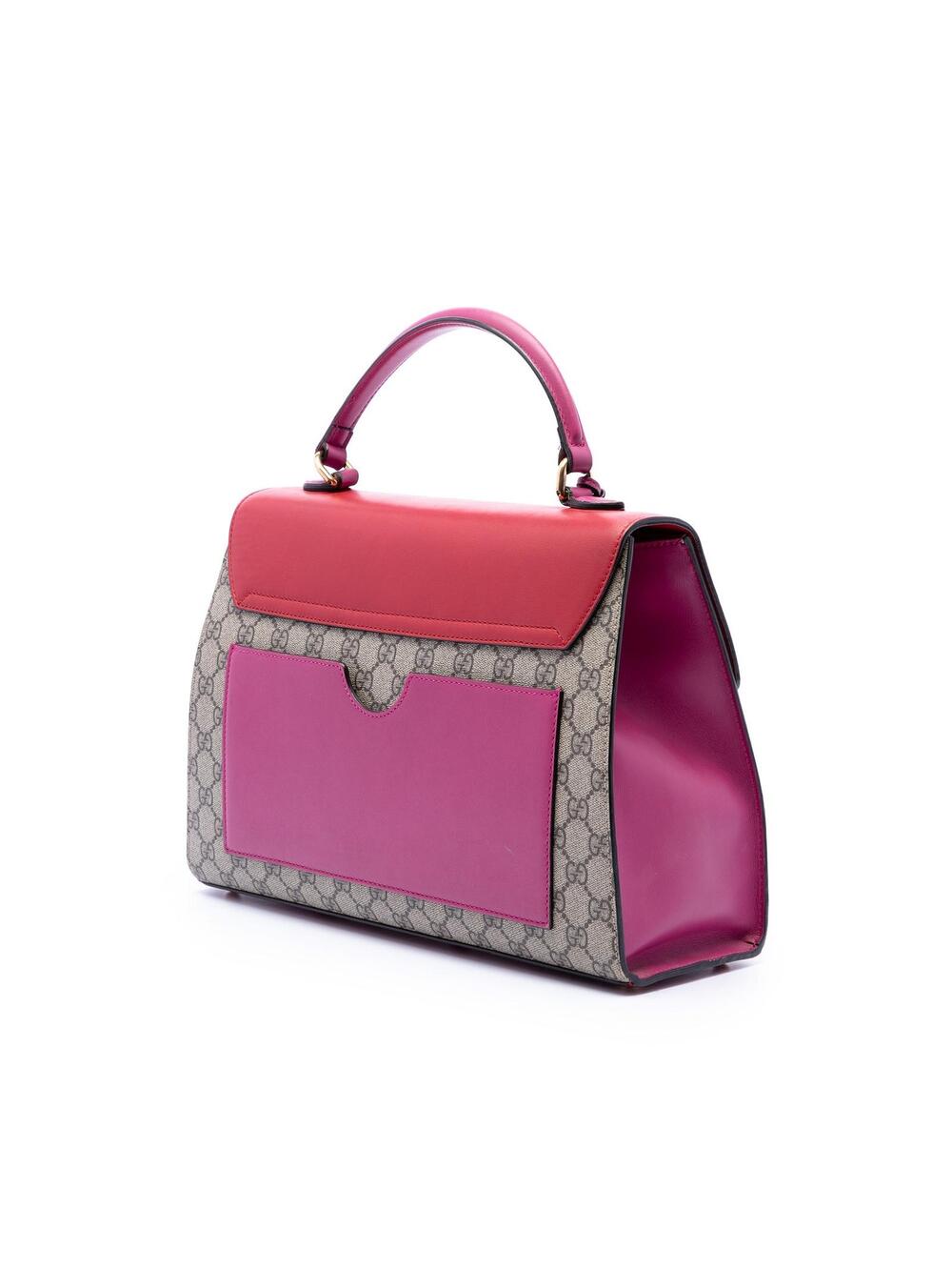 Gucci Gg Supreme Padlock Top Handle Bag #278842G80B - Picture 2 of 6